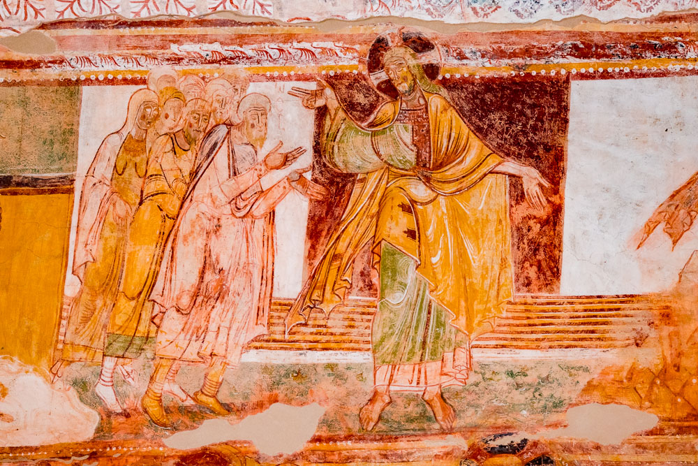 Détail des fresques de l'abbaye Saint-Savin dans la Vienne ©Loic Lagarde