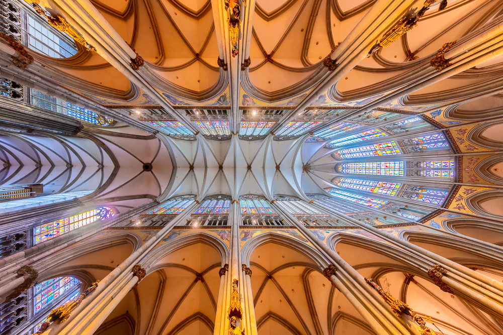 Voûtes du chœur de la cathédrale de Cologne ou Kölner Dom - UNESCO Germany Allemagne © Loic Lagarde 2022