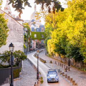 Rue de l’Abreuvoir in Montmartre in Paris