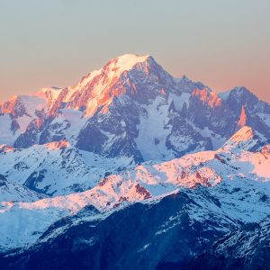 Sunset over Mont Blanc from Vanoise